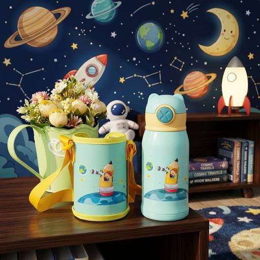 Yatai Astronaut Stainless Steel Water Bottle for Kids